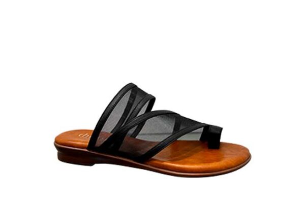 Chrissie Bravo Sandals Mesh Black