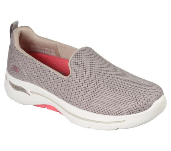 Skechers Go Walk Arch Fit Grateful Taupe/Coral