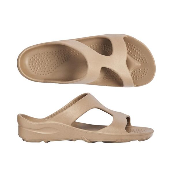 Aussie soles Indy Orthotic Support Slides Tan