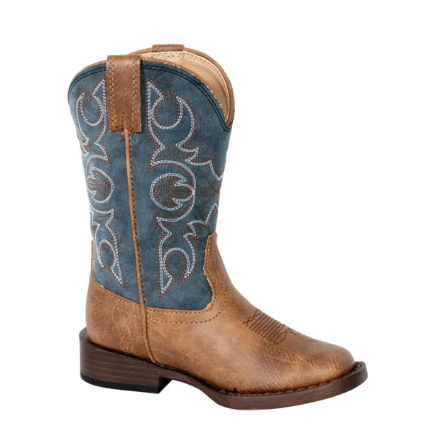 Roper Little Kids Billy Boots Tan/Blue