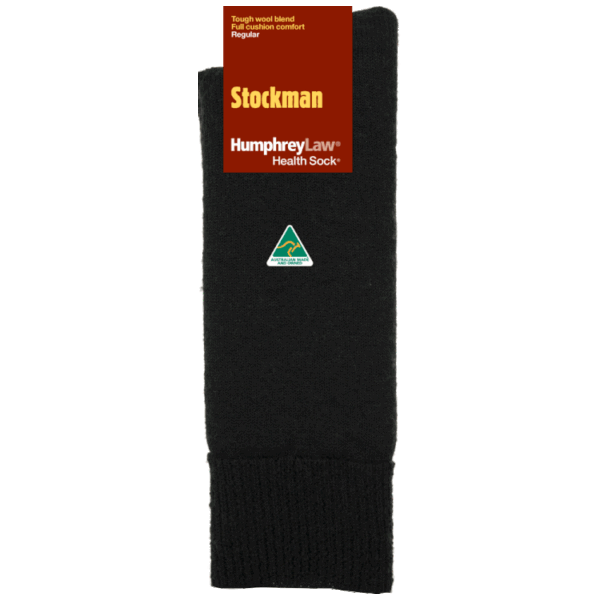 Humphrey Law Mens Stockman Navy Socks