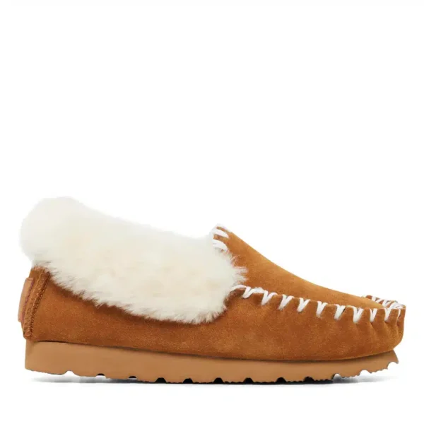 Hush Puppies Shaggy W Chestnut suede Slippers