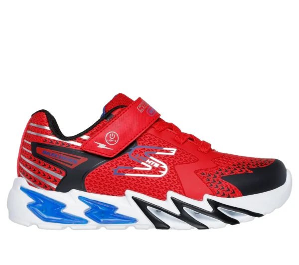 SKECHERS FLEX GLOW BOLT -RED BLACK - Image 2