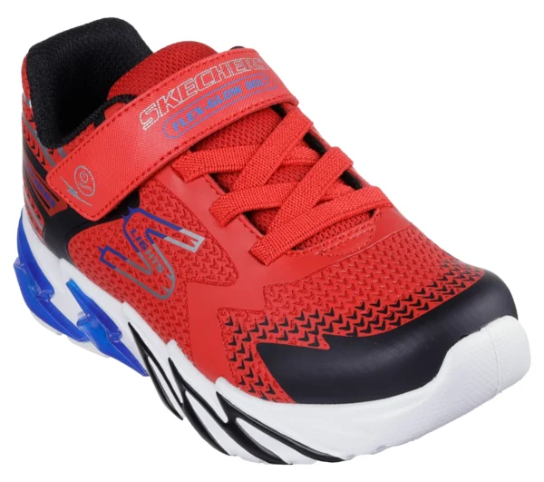 SKECHERS FLEX GLOW BOLT -RED BLACK