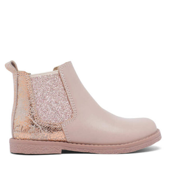 Clarks Kids Chelsea II Jnr BootsRose Gold/Glitter