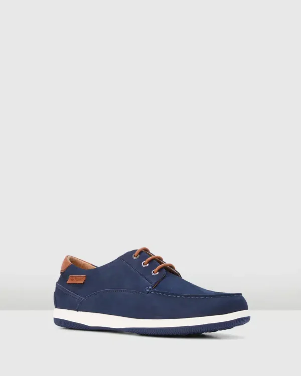 Hush Puppies Mens Dusty Navy Nubuck - Image 5