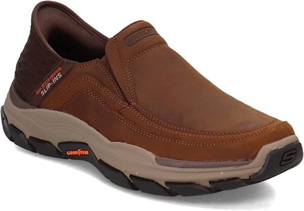 Skechers Mens Slip-InsRelaxed Fit:Respected - Elgin Brown