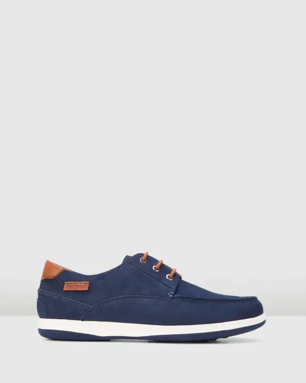 Hush Puppies Mens Dusty Navy Nubuck