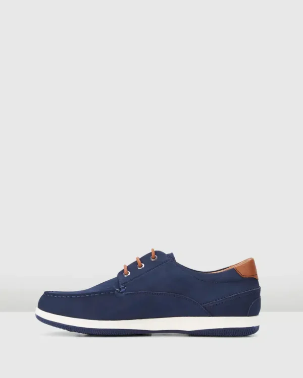 Hush Puppies Mens Dusty Navy Nubuck - Image 4