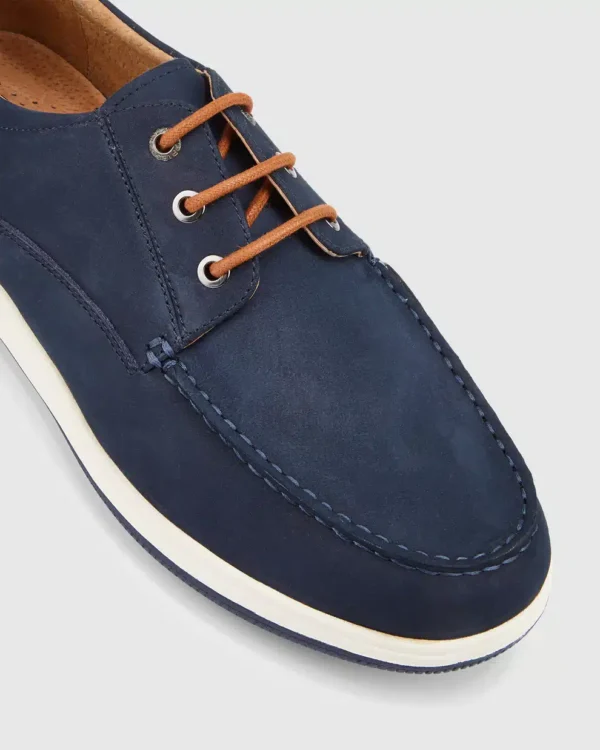 Hush Puppies Mens Dusty Navy Nubuck - Image 3