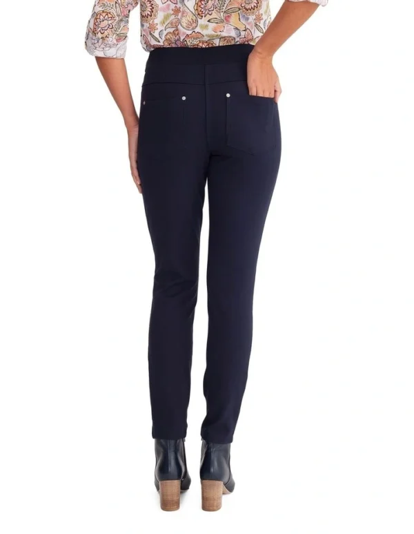 Yarra Trail Pull-On Super Stretch Pant Caperberry Navy