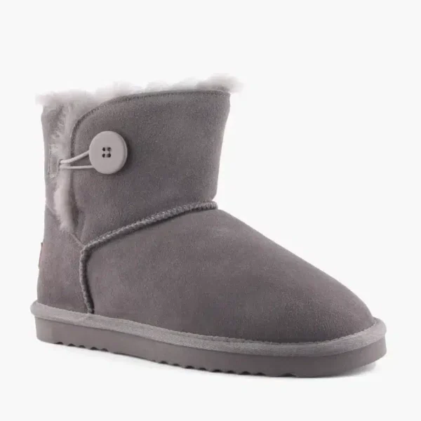 Grosby Button Ugg Dark Grey