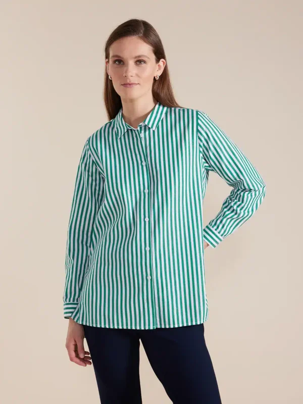 Marco Polo Long Sleeve Essential Stripe Shirt YTMW44638