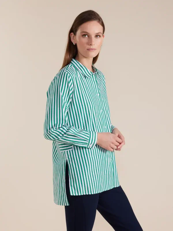 Marco Polo Long Sleeve Essential Stripe Shirt YTMW44638 - Image 3