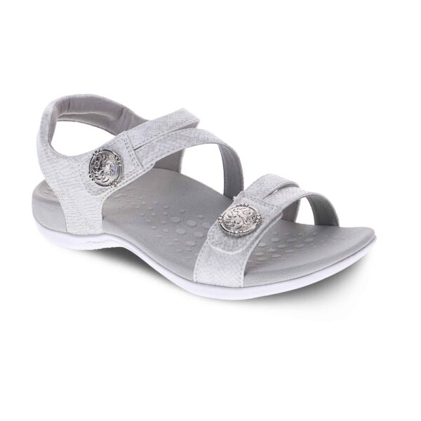 Scholl Arianna Shimmer Silver Sandal