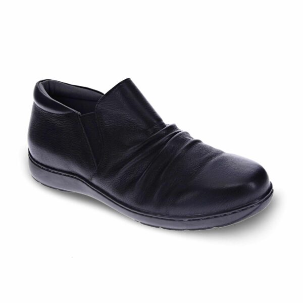 Scholl Wayward Leather Black Slip On