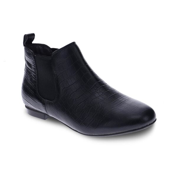 Mia Vita Sally Chelsea Boots Black Croc