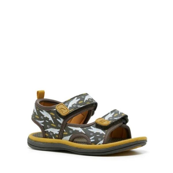 Clarks Fisher Khaki/Mustard Sandals