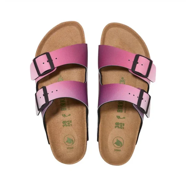 Birkenstock Arizona Vegan Energy Sport Ombre Pink/Purple Birko-Flor - Image 3