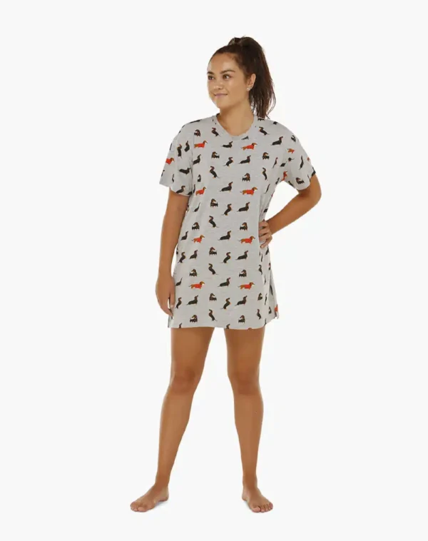 Bamboozld Nighties Dashhound Print