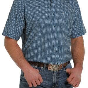 Cinch Mens Shirt MTW1704092 BLU