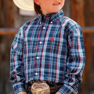 CINCH PLAID BUTTON-DOWN WESTERN SHIRT