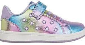 Clarks Daila JnrRainbow Metallic Velcro sneaker