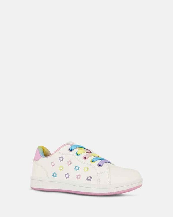 Clarks Daila Snr - White multi sneakers