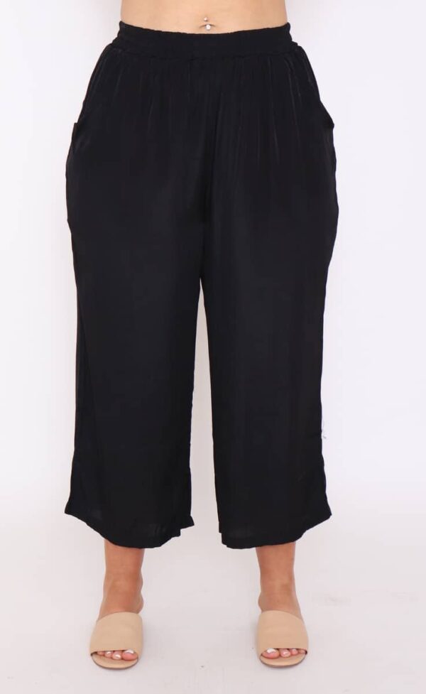 Cotton Village Black silk pants 7748 - Image 2