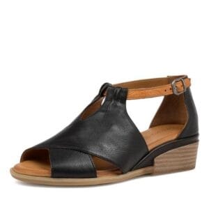 Diana Ferrari Dray Black-Tan Leather