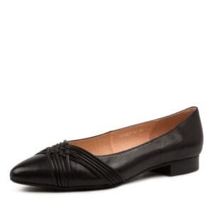 Diana Ferrari Dremss Black Leather Slip On
