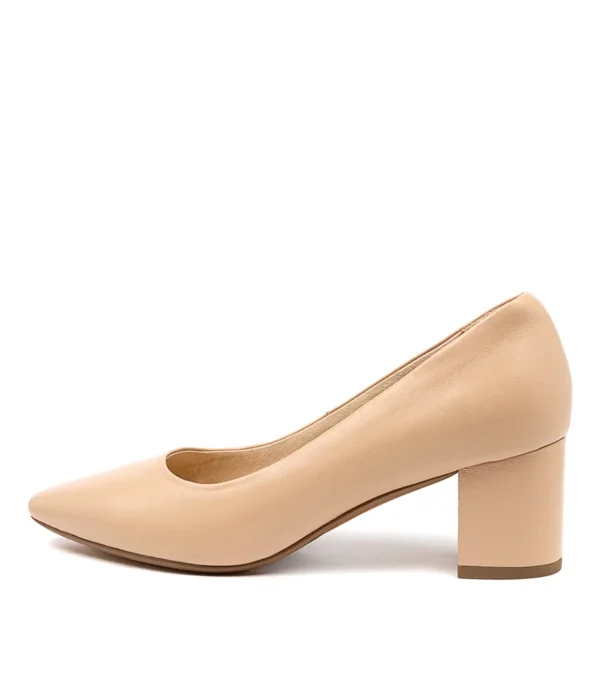 Diana Ferrari Langer Cream Leather Heel