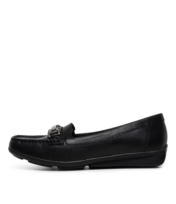 Diana Ferrari Lockney-Su Black Dot Leather Suede