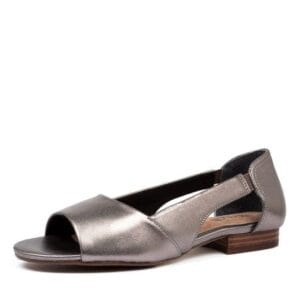 Elly-Su Pewter Metallic Leather by Diana Ferrari