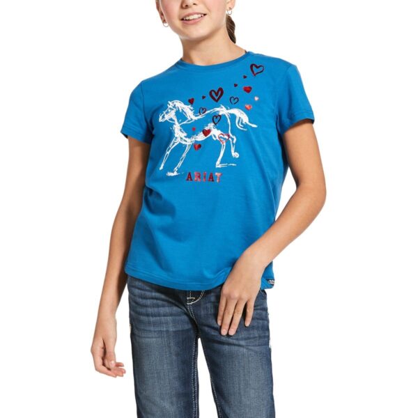 Ariat Pony Love Tee Blue Dawn