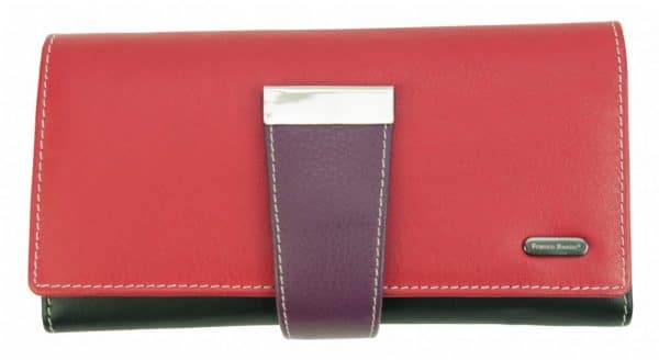 Franco Bonnini 4207Red Multi Ladies Wallet