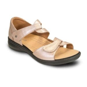 Geneva Closed Heel Sandal - Champagne