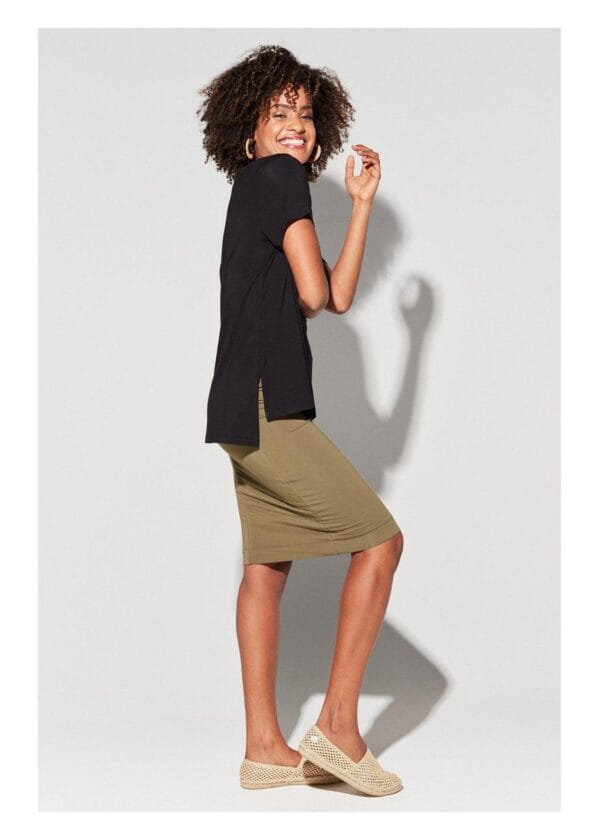 Georgie Tee Black by Lou Lou