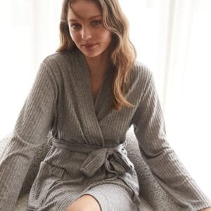Gingerlilly Mabel Grey KnittedRobe