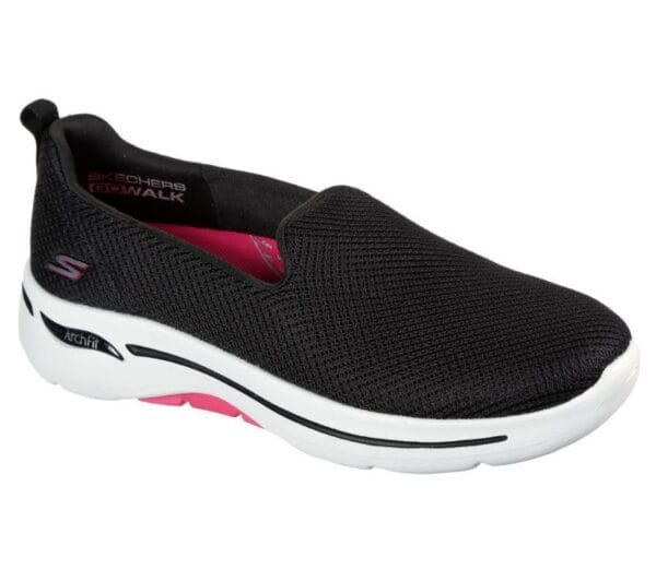 Go Walk Arch-Fit Grateful by Skechers Black/Hot Pink