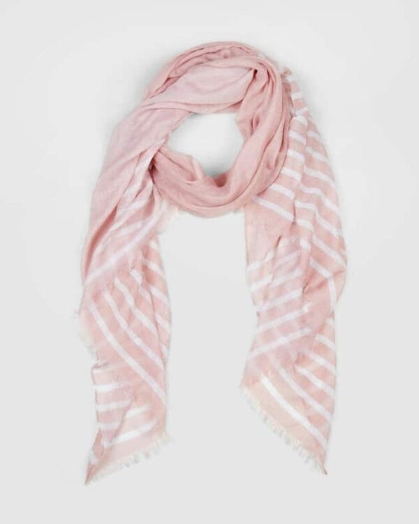 Hush Puppies Croatia Scarf Blush Stripe