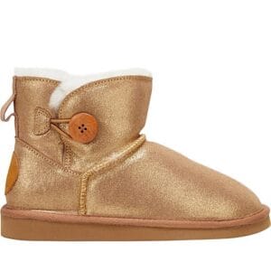 Hush Puppies Lounge Bronze Suede Slipper