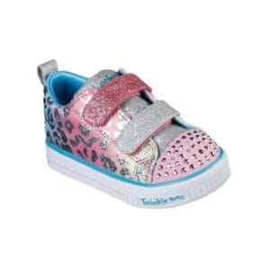 Infant girls' twinkle toes shuffle lite - leopard cutie