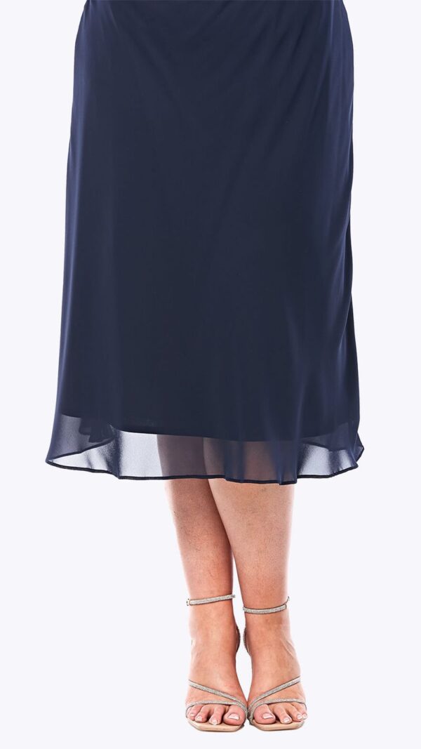Joshua James JJ0003 Black Chiffon Skirt