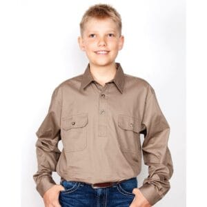 Just Country Lachlan Workshirt Brown