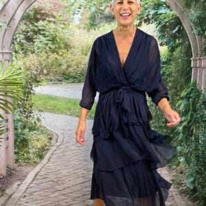 La Strada Navy Dress 3 Layers