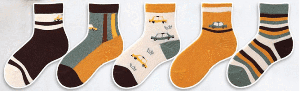 Memaster Car Socks 5Pack