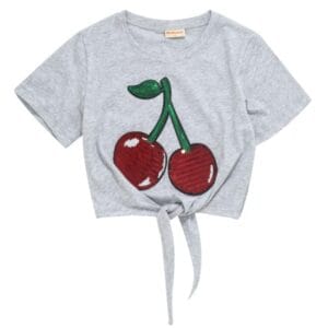 Memaster Junior Grey Marle Cherry Top