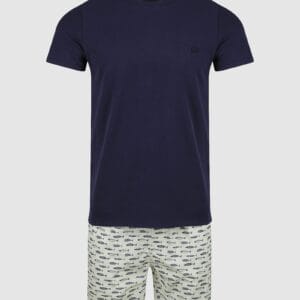 Mens Bermagui PJ Set Navy By Coast Clothing Co