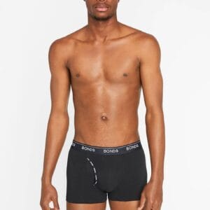 Mens Bonds Guyfront Trunks Black